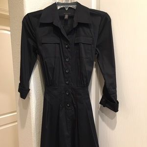 NWOT Banana Republic Black Dress // Size 0